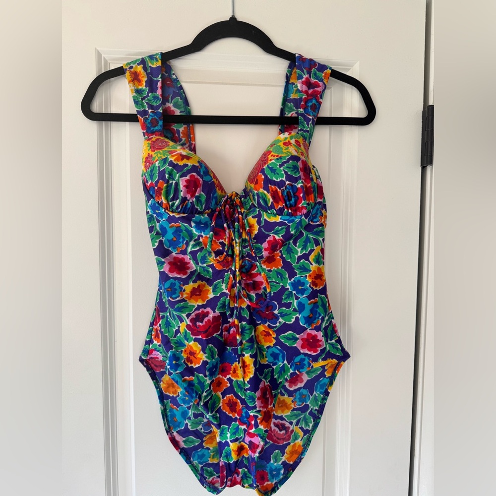 Saks Fifth Ave Floral One-Piece Swimsuit